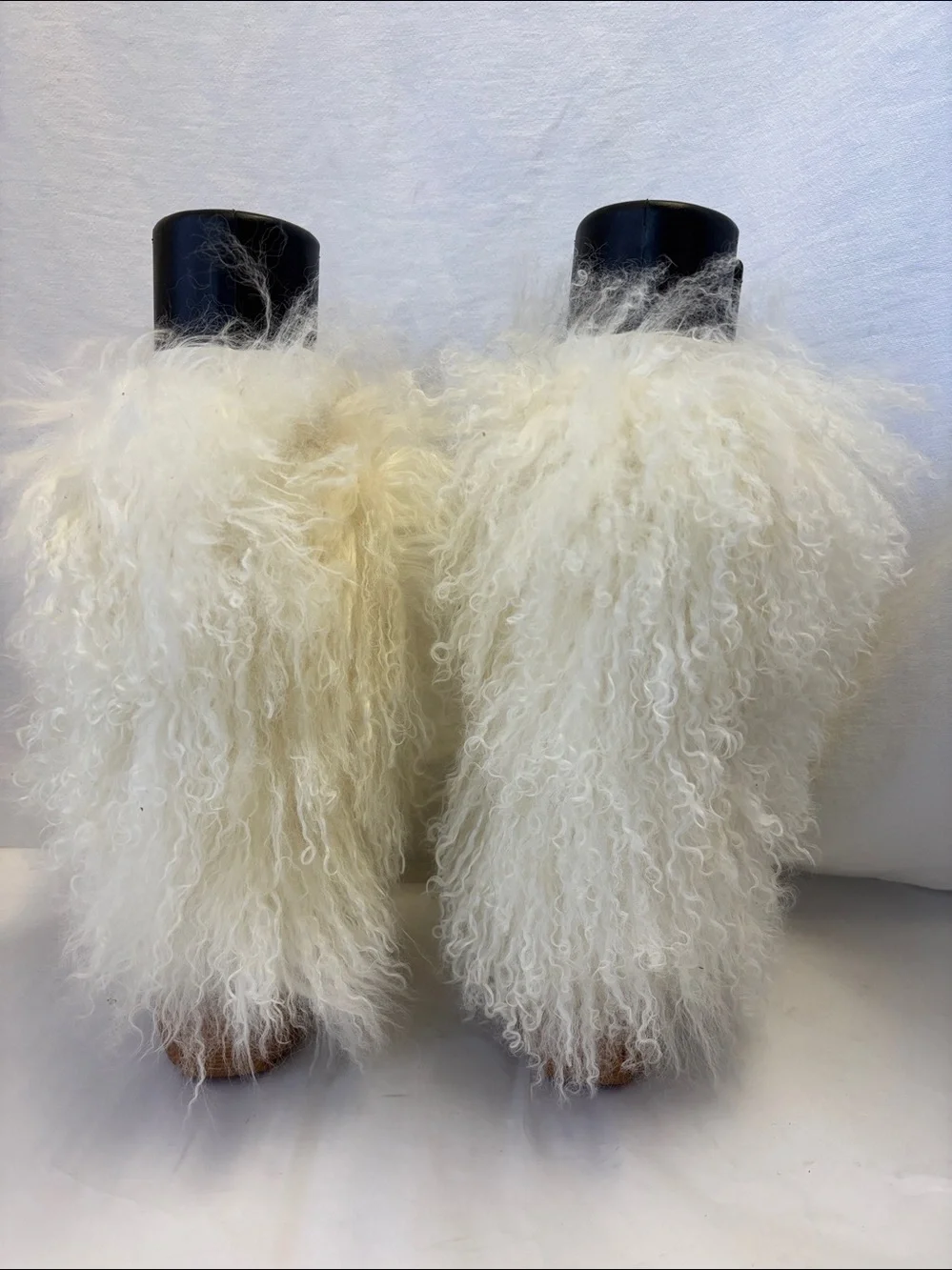 Oscar Sport Barbara Curly Goat Hair Apres Ski Winter Snow Boots